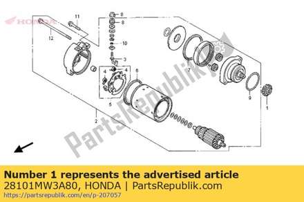 Gear, starter reduction ( 28101MW3A80 Honda