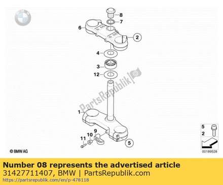 Adjusting screw - m20x1,5         31427711407 BMW