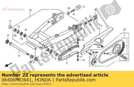 Chain kit,drive 06406MEJ641 Honda