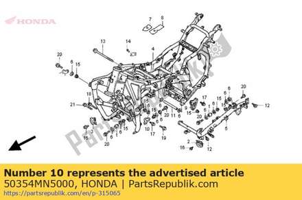Bracket, l. fr. engine ha 50354MN5000 Honda