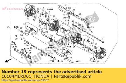 Carburetor assy,( 16104MERD01 Honda