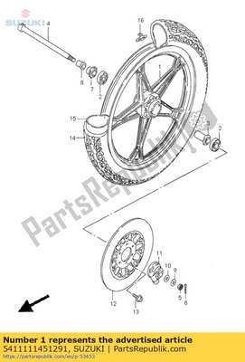 Cast.wheel, fr. 5411111451291 Suzuki
