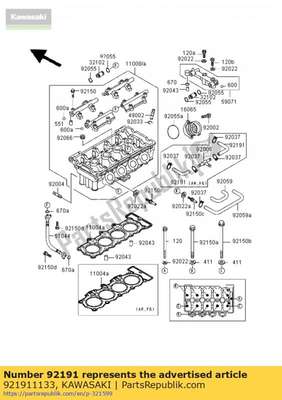 Buis zx400-l7 921911133 Kawasaki