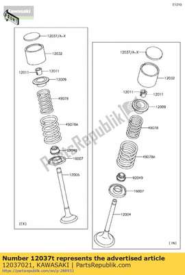 Shim-stoter, 3,00t z1000-j1 12037021 Kawasaki