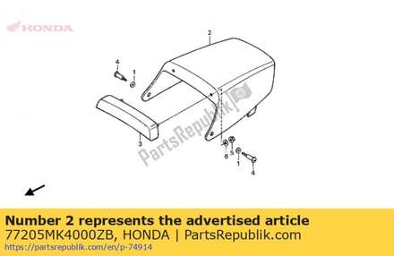 Kap, enkel * nh-1 * 77205MK4000ZB Honda