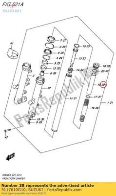 Spacer, veer 5117610G10 Suzuki