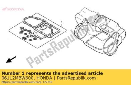 Gasket kit b (component parts) 06112MBW600 Honda