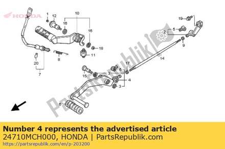 Pedal comp., change 24710MCH000 Honda