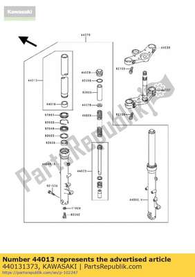 Pipe-fork inner zr1100-a1 440131373 Kawasaki