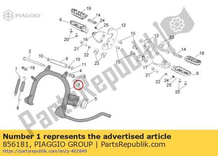 Cat. central stand 856181 Piaggio Group