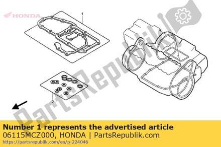 Gasket sheet kit b (###) 06115MCZ000 Honda