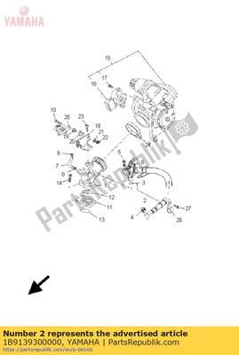 Pipe inlet assembly 1B9139300000 Yamaha