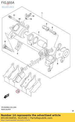 Pad set 6910036850 Suzuki