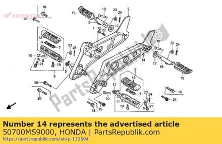 Holder, l. step 50700MS9000 Honda