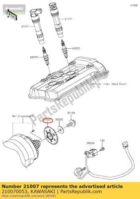 Rotor,pulsing er650a6s 210070053 Kawasaki