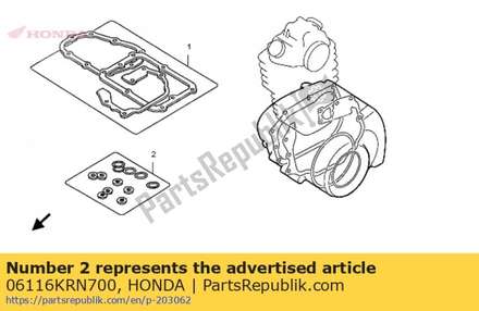 Washer oring kit b (component parts) 06116KRN700 Honda
