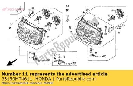 Socket comp., position li 33150MT4611 Honda