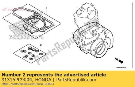 O-ring, 6x1,5 (n0k) 91315PC9004 Honda