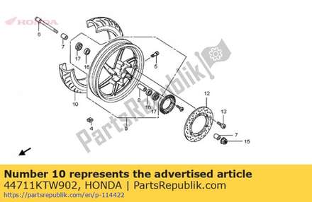 Tire,front(pirell 44711KTW902 Honda