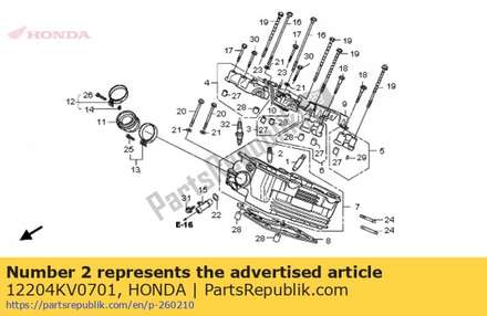Guide,in.valve 12204KV0701 Honda