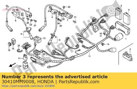 C.d.i. unità (shindengen) 30410MM9008 Honda