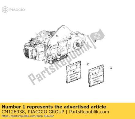 Eng.125 4s/2v e3 fly oem CM126938 Piaggio Group