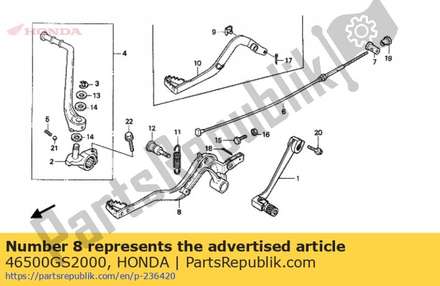 Pedal brake 46500GS2000 Honda