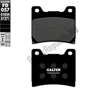 Semi-metallic brake pads FD057G1054 Galfer