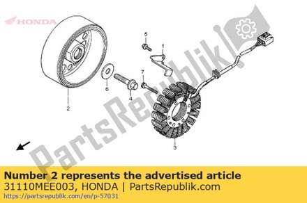 Flywheel comp. 31110MEE003 Honda