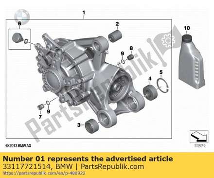 Right-angle gearbox - i=2.75 33117721514 BMW
