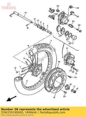 Support, pad 55W259190000 Yamaha