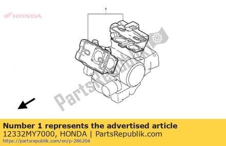 Gasket, breather cover 12332MY7000 Honda