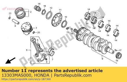Sub gear, primary (50t) 13303MAS000 Honda