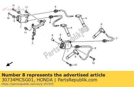Cord, high tension(4) 30734MCSG01 Honda