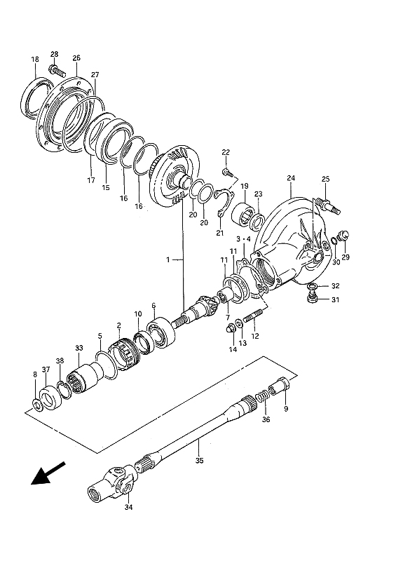 PROPELLER SHAFT & FINAL GEAR