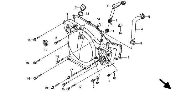 RIGHT CRANKCASE COVER