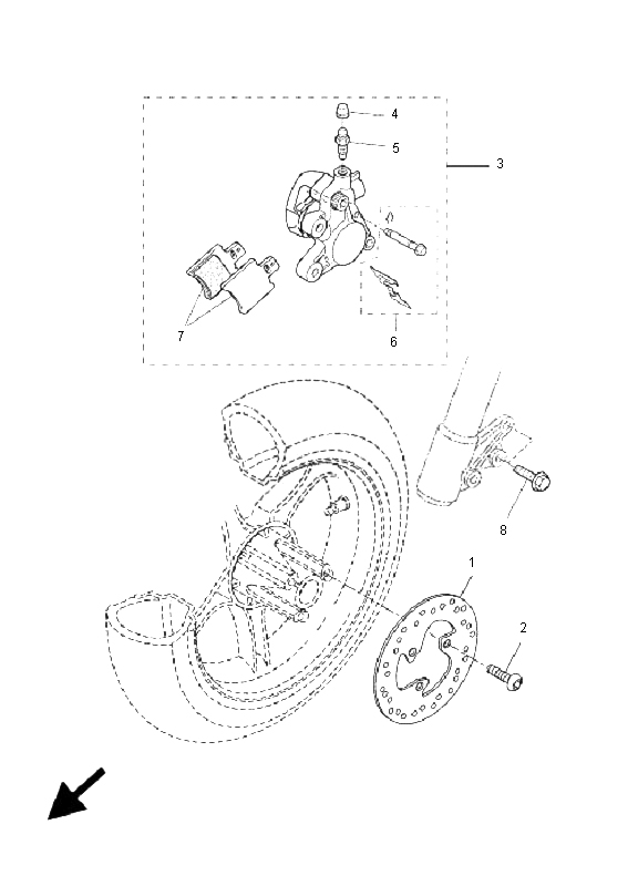 FRONT BRAKE CALIPER