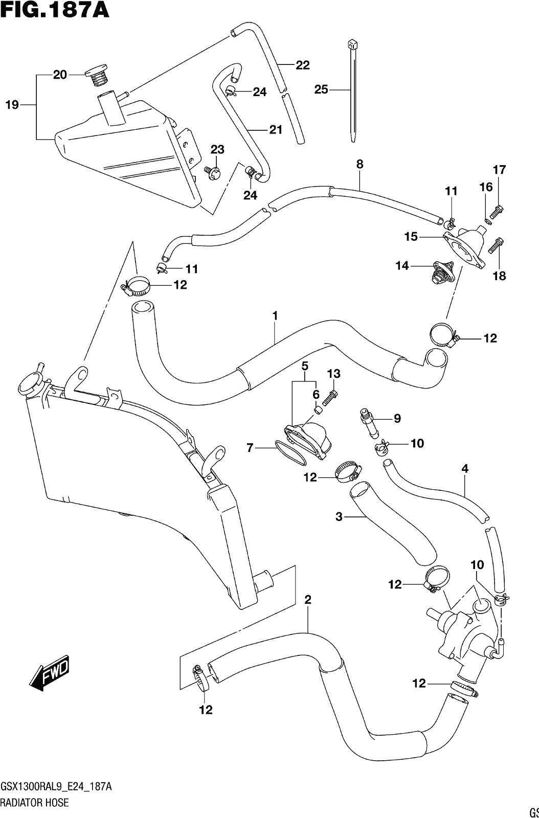 Fig.187a Radiator Hose