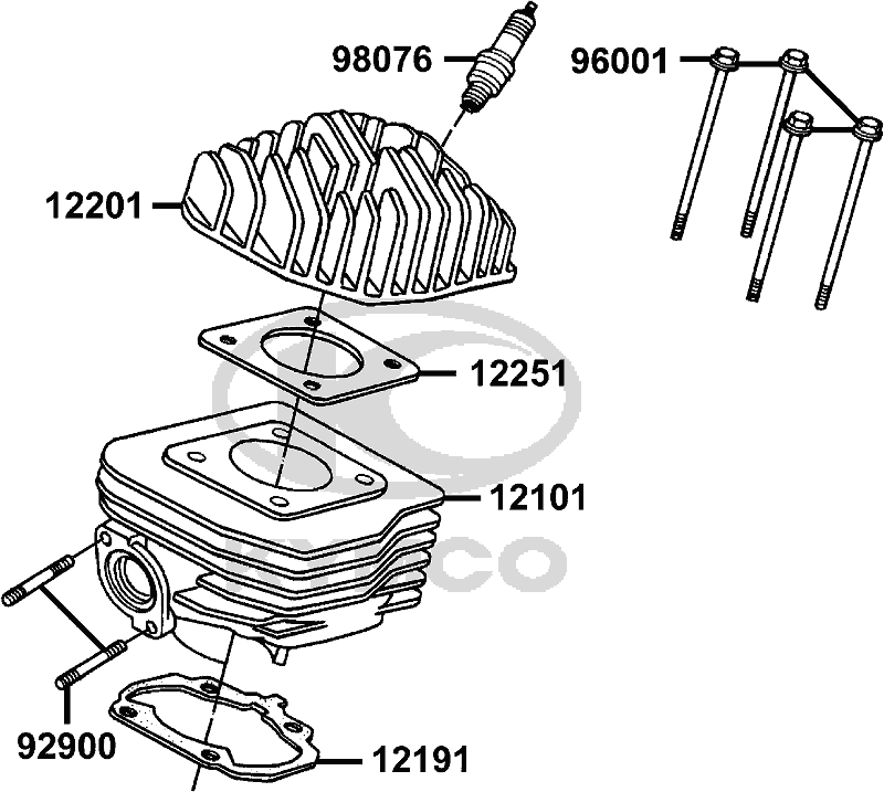 E02 - Cylinder Head/ Cover - KYMCO SC10AS(AU) - ZX50 SC10AS(AU) - ZX50 1050