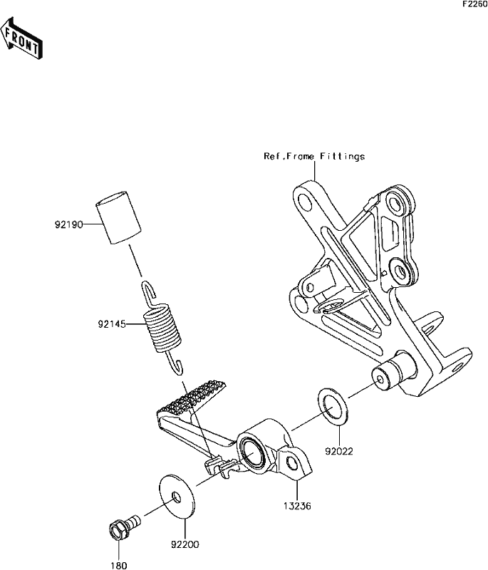 F-4 Brake Pedal